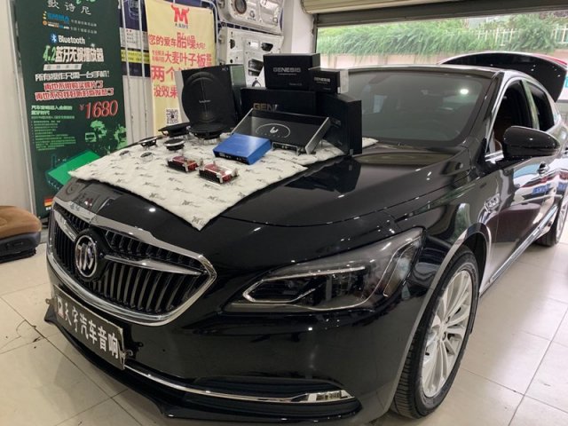 十堰别克君越改装英国级创世纪三分频 — 十堰天宇汽车音响出品